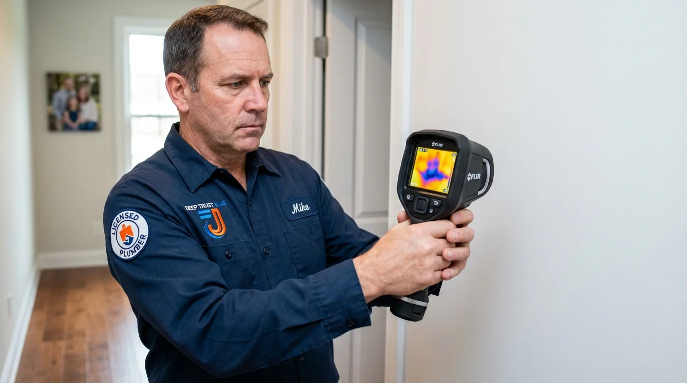 Thermal imaging leak detection by Johns Plumbing LLC in Harlingen